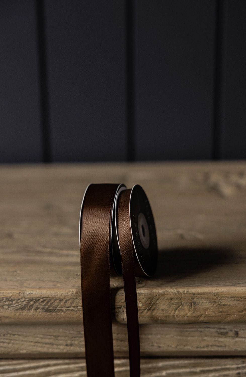 Brown Satin Ribbon, Size: Small