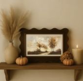 Warm Autumn Trees Landscape