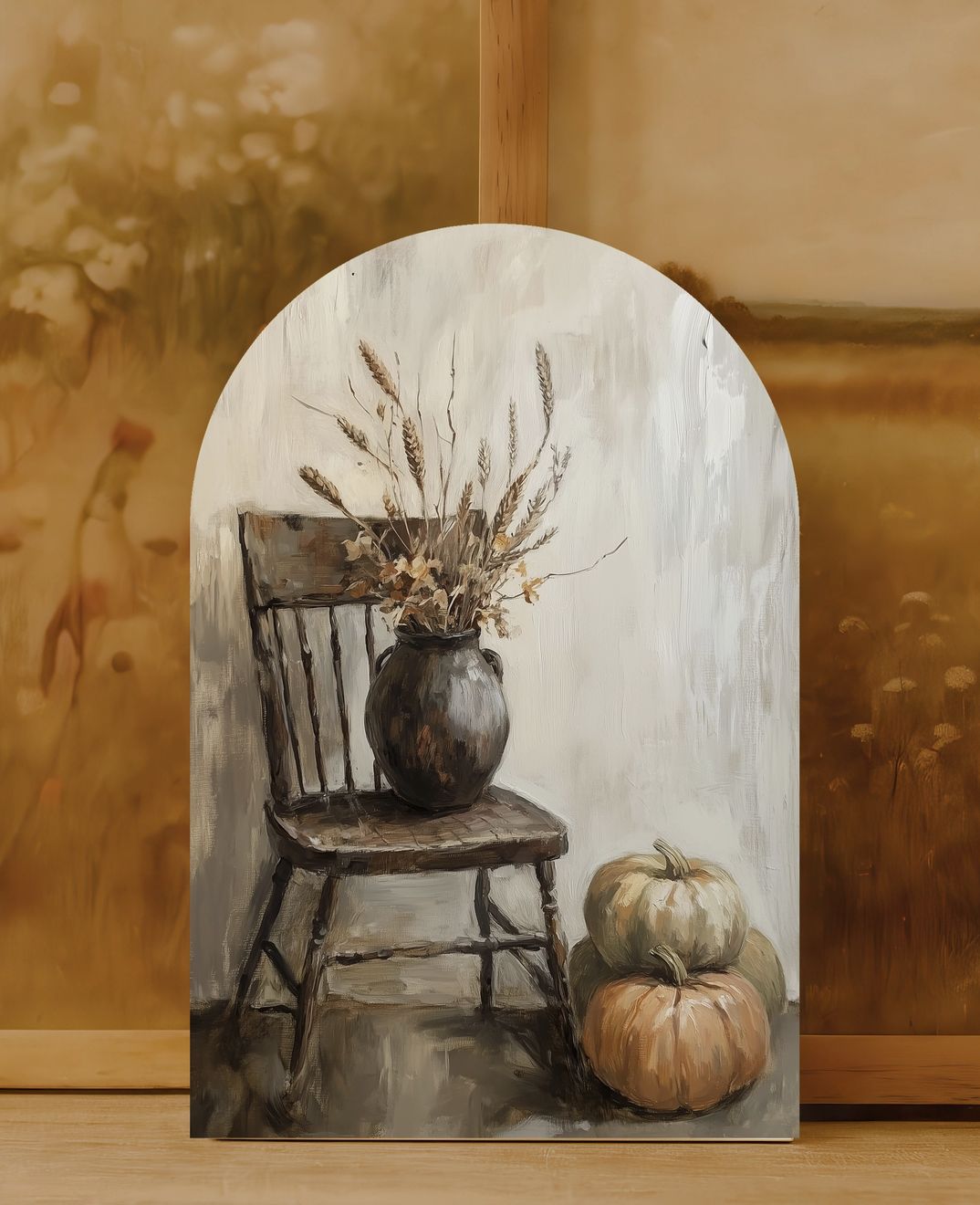 Pumpkin &amp; Chair Arch Sign