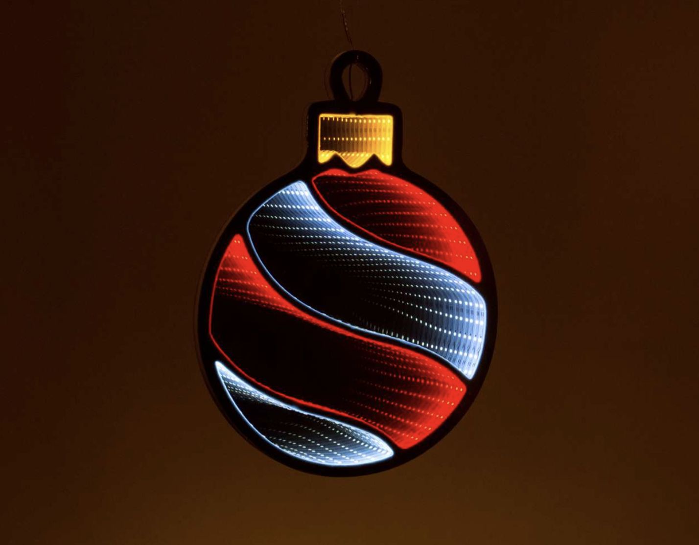 Red &amp; White Ornament Infinity Light