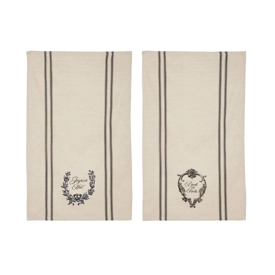 French Holiday Tea Towel