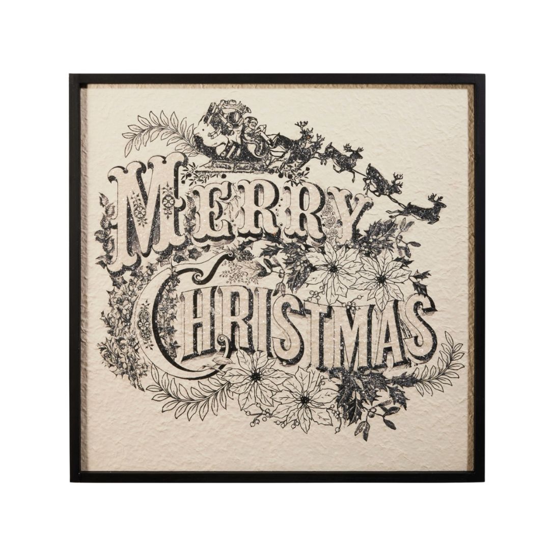 Vintage Merry Christmas Art