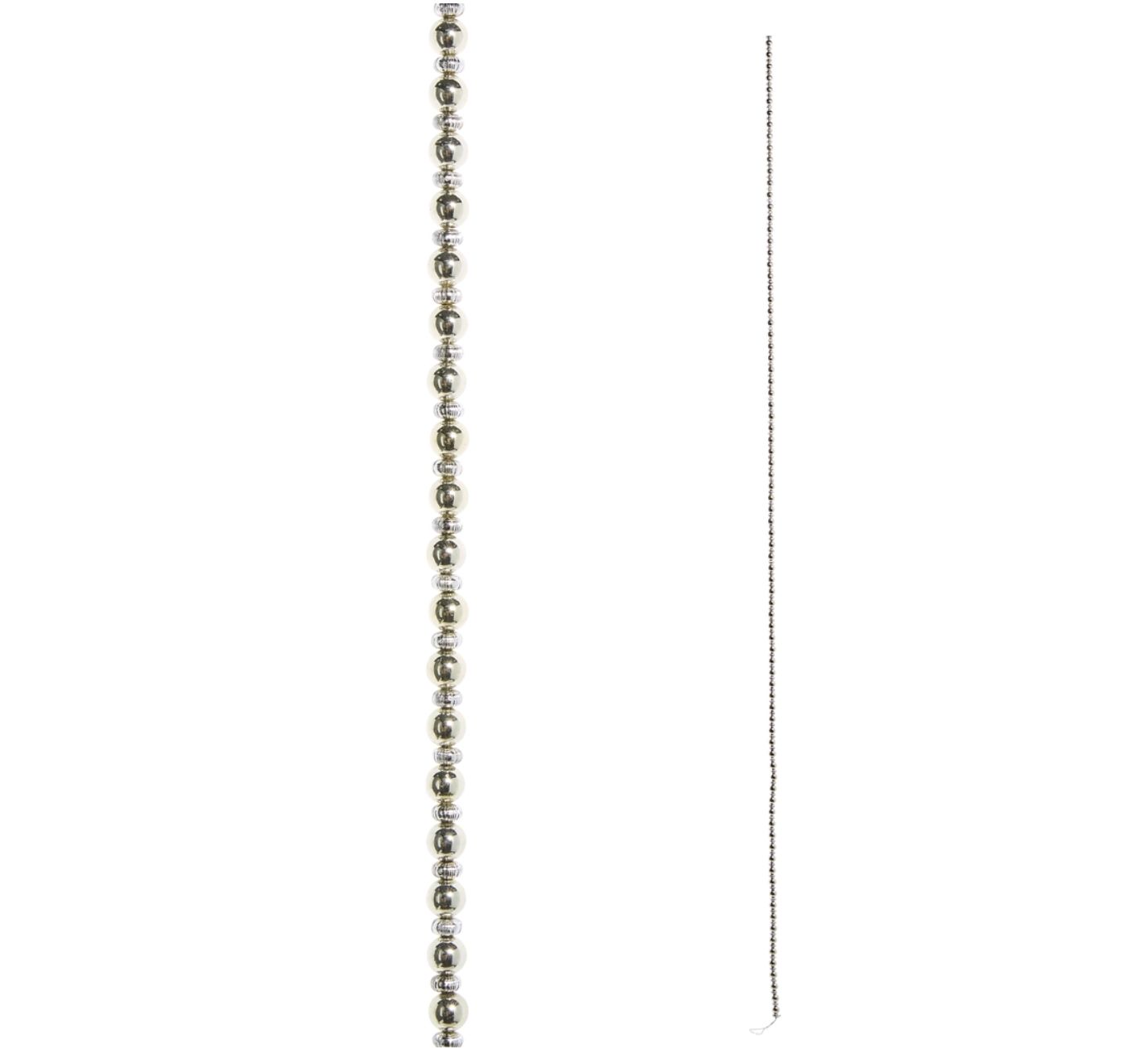 Silver &amp; Gold Beaded Garland | 6&#39;