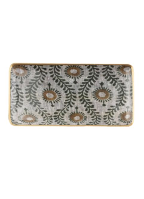 Indira Enamel Tray | Rectangular