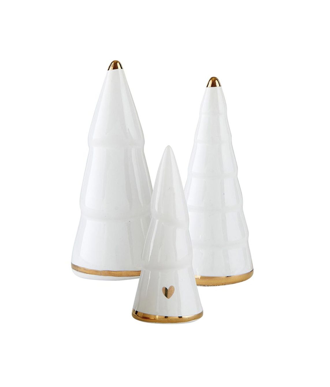 Gold Star Ceramic Tree | Set of 3