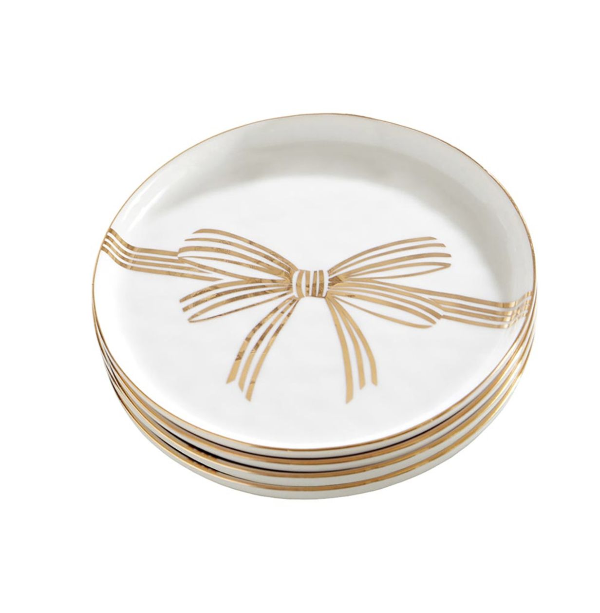 Gold Bow Appetizer Plate
