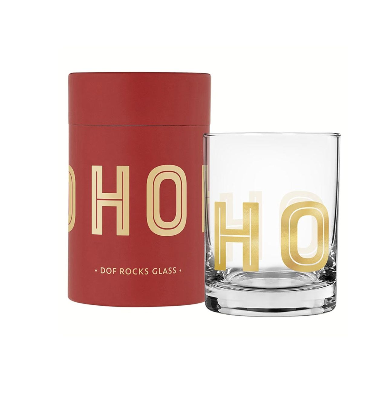 HO HO HO Glass