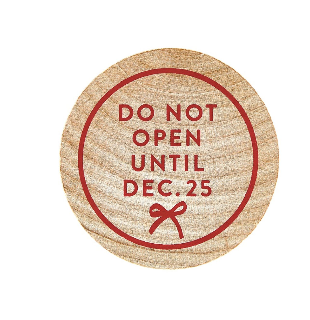 Wood Bottle Opener | Do Not Open Until Dec. 25