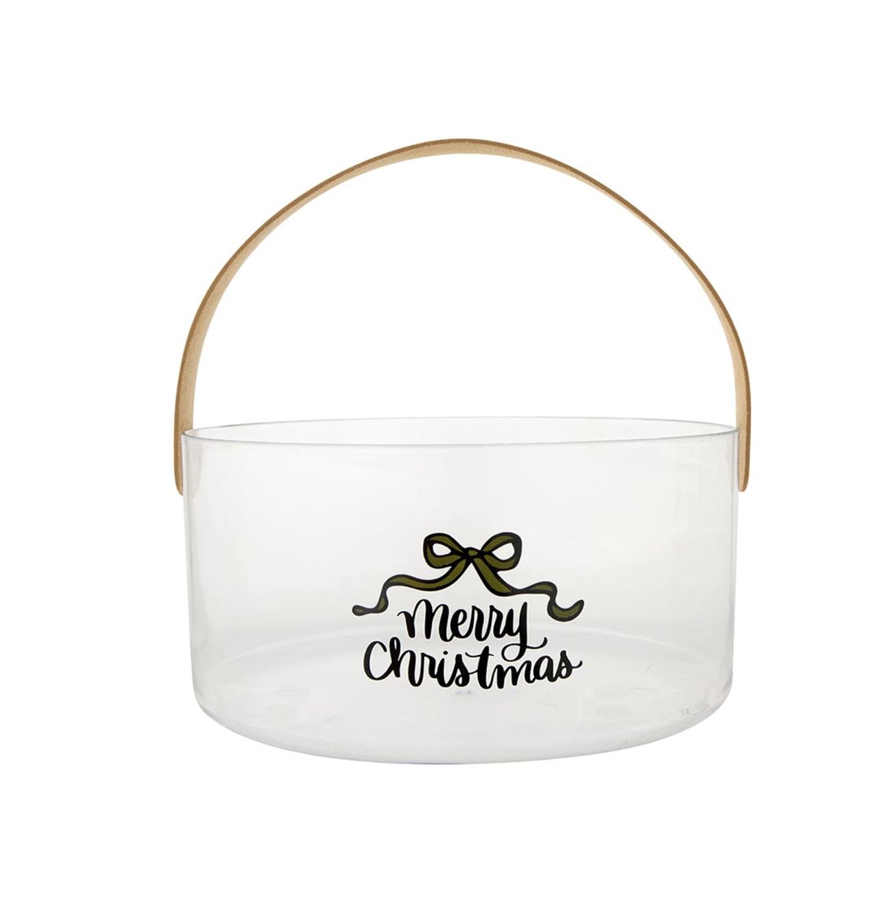 Merry Christmas Acrylic Bucket