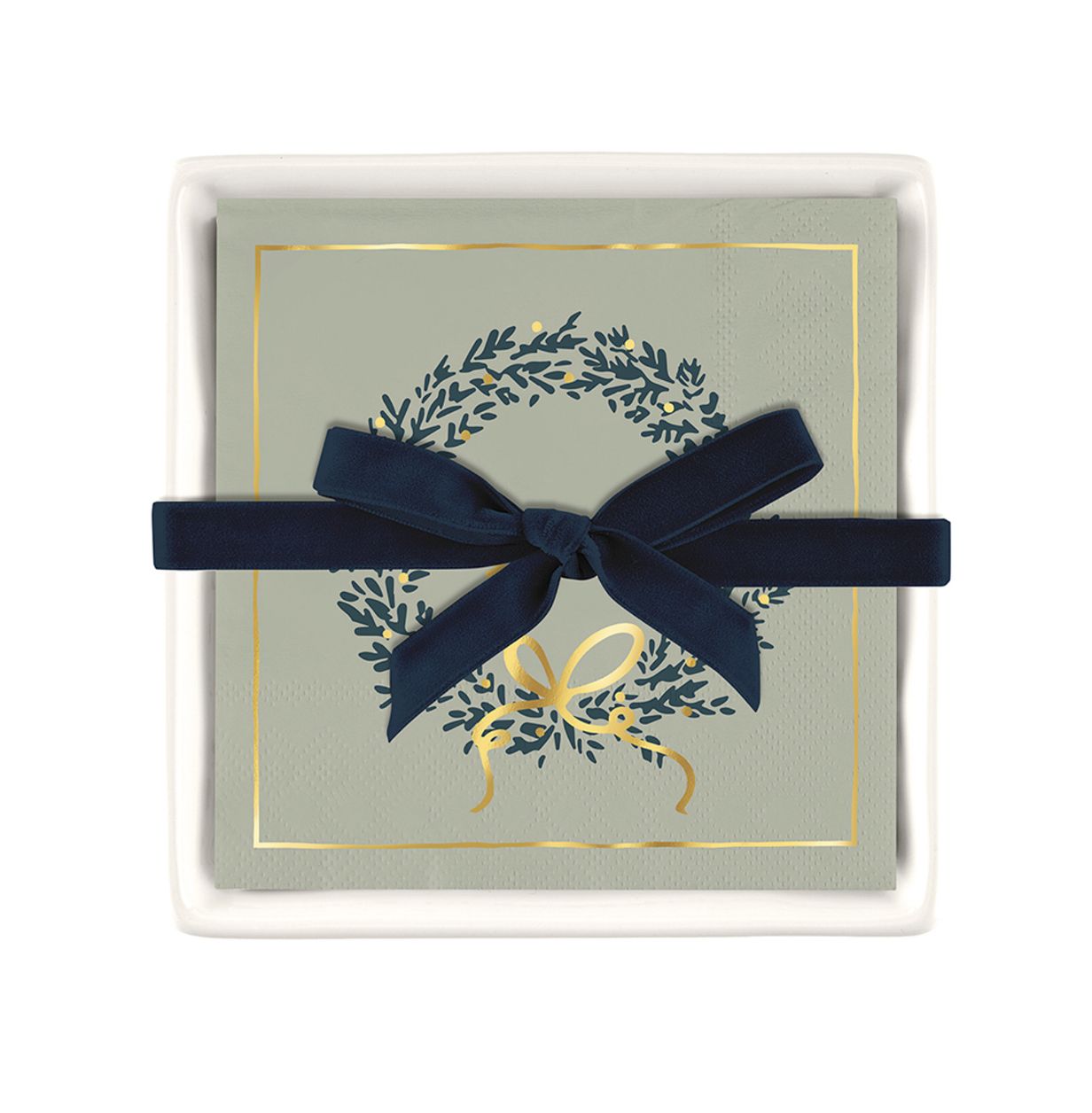 Ceramic Napkin Tray + Napkins | Joy