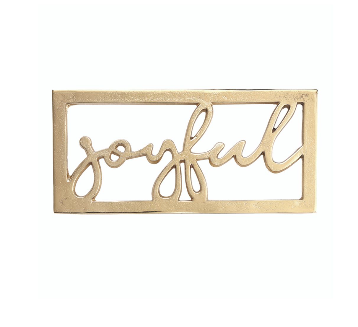 Joyful Metal Trivet