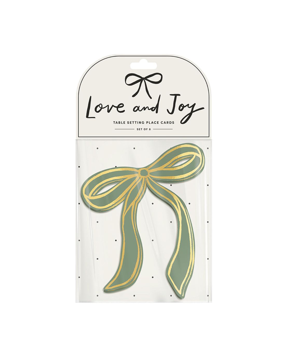 Moss Bow Table Setting Place Cards | Set of 8