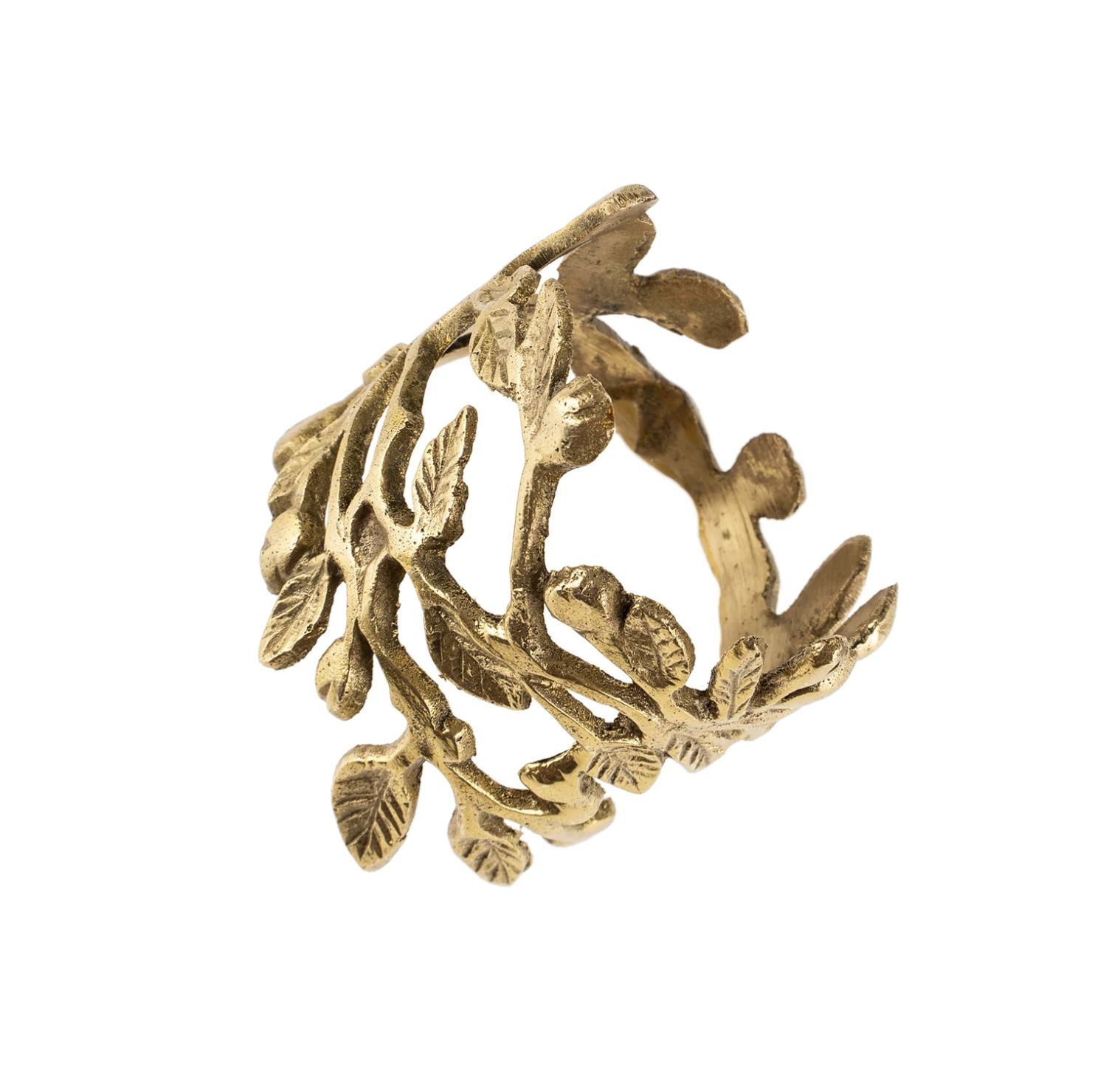 Winterberry Brass Napkin Ring