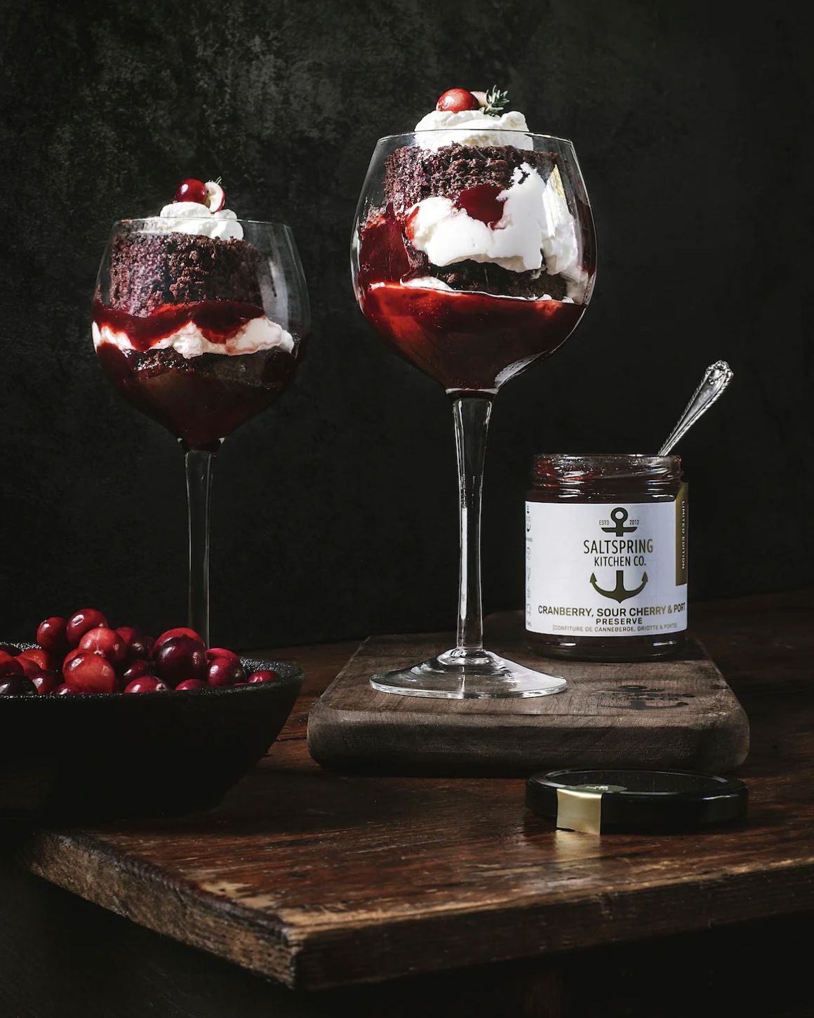 SaltSpring Cranberry, Sour Cherry &amp; Port Preserve Spread