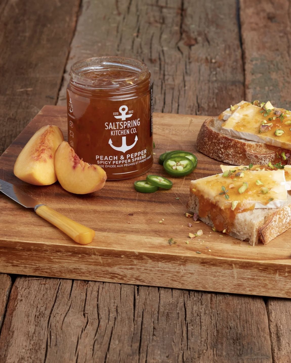 SaltSpring Peach &amp; Pepper Spread