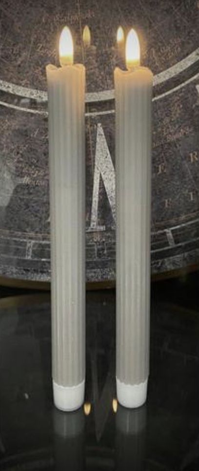 Flameless Candle Taper | Grey