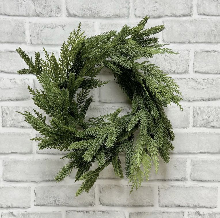 Real Touch Spruce &amp; Cedar Candle Holder