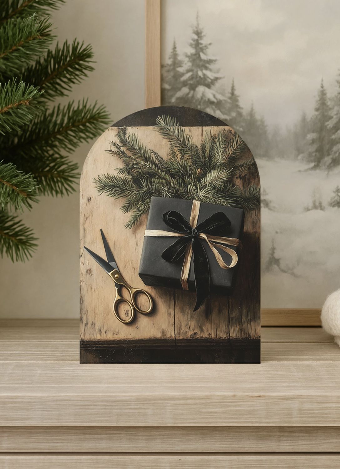 Rustic Gift Wrapping Art Print Rustic Gift Wrapping Art Print