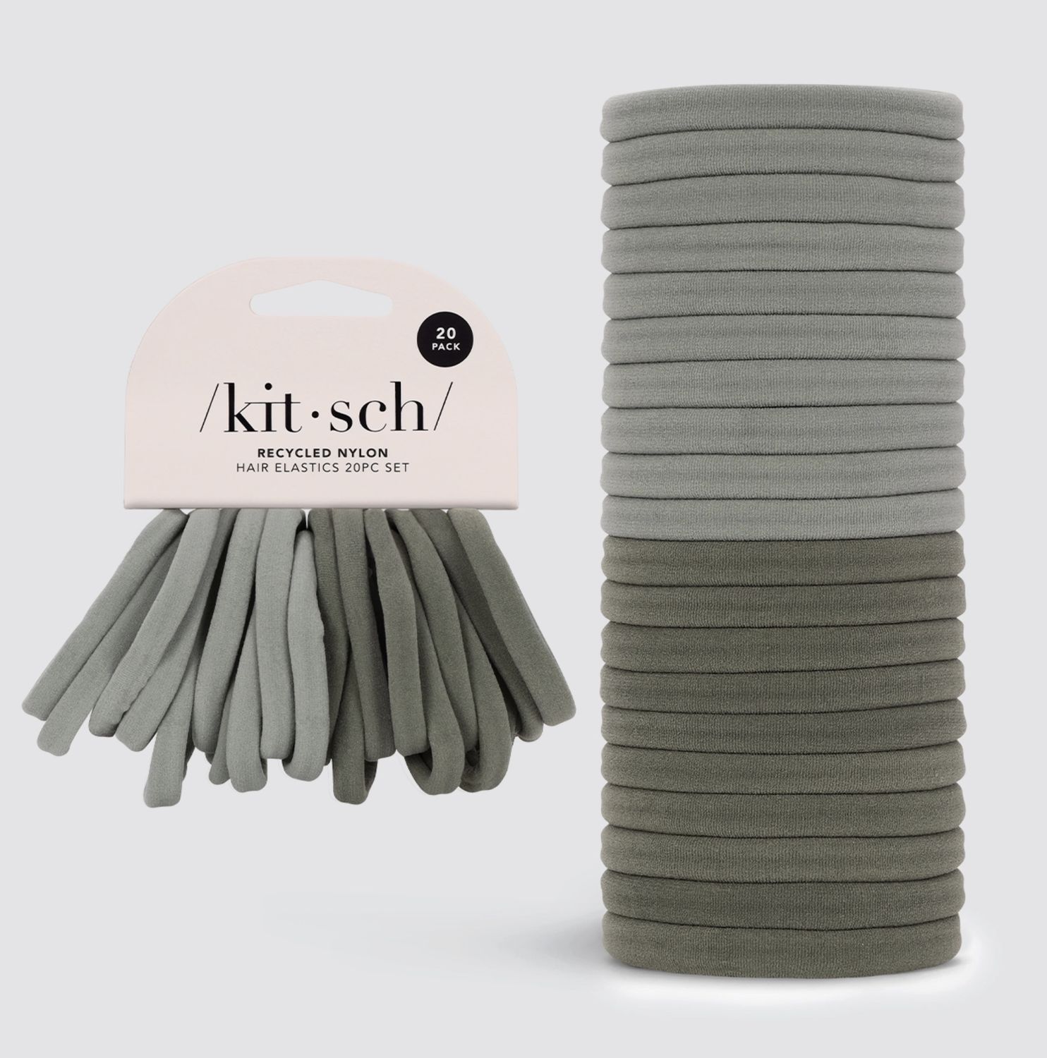 Eco-Friendly Nylon Elastics 20pc | Eucalyptus