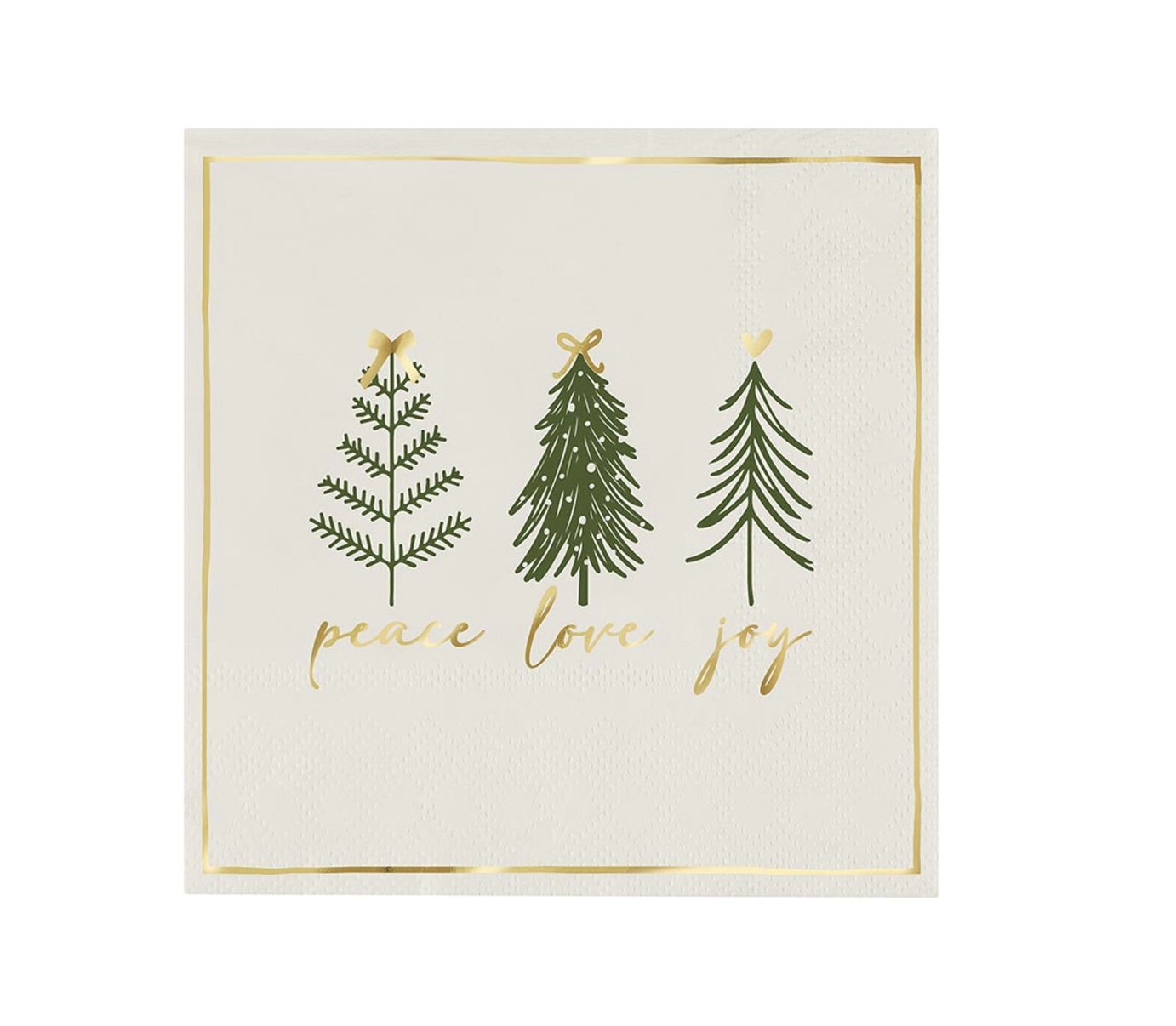 Cocktail Napkin | Peace Love Joy