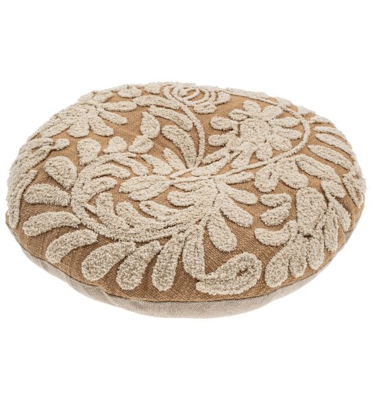 Wildflower Round Pillow | Sand