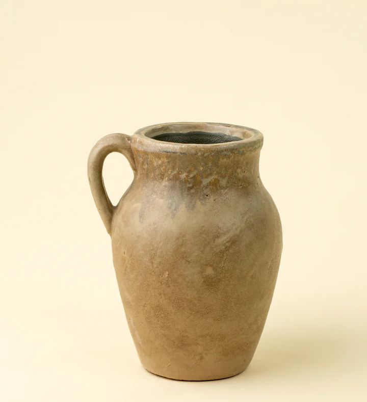 Brown Rhodes Pitcher Vase | Small