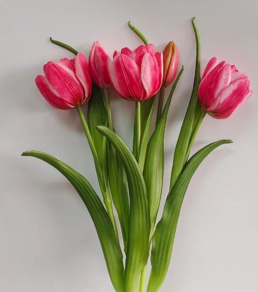 Real Touch Late Tulip Bundle | Cotton Candy