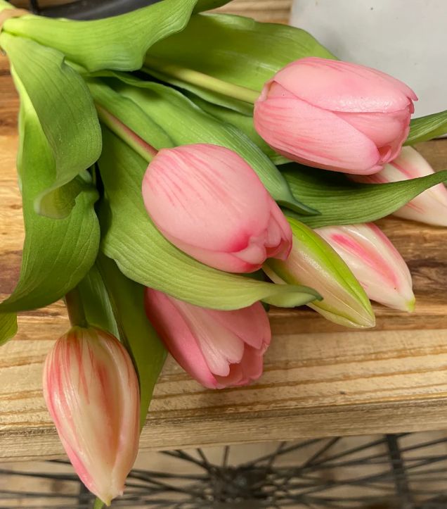 Real Touch Tulip Bundle | Pink 12"