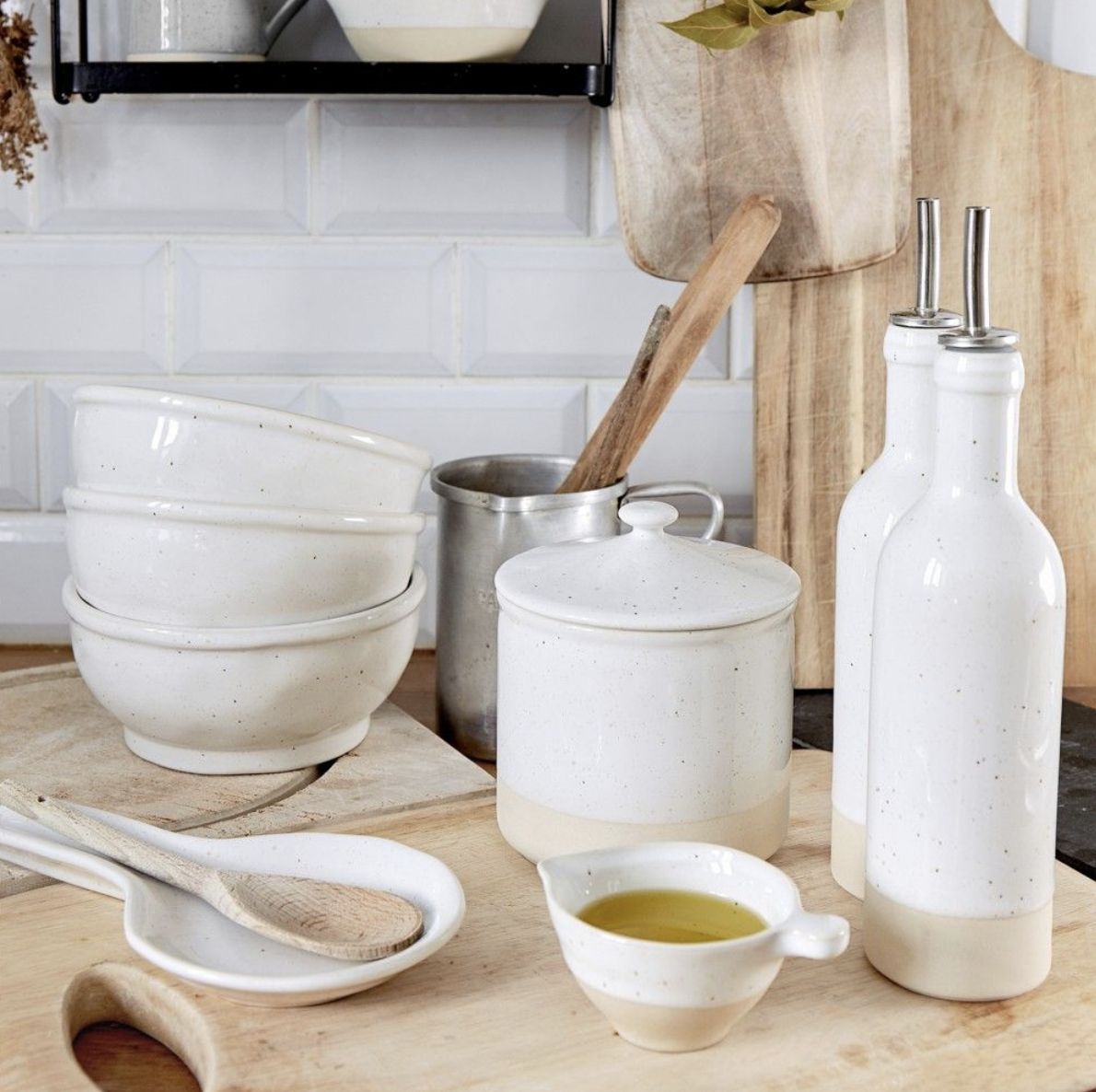 Fattoria Kitchen Collection | White, Piece: Cruet
