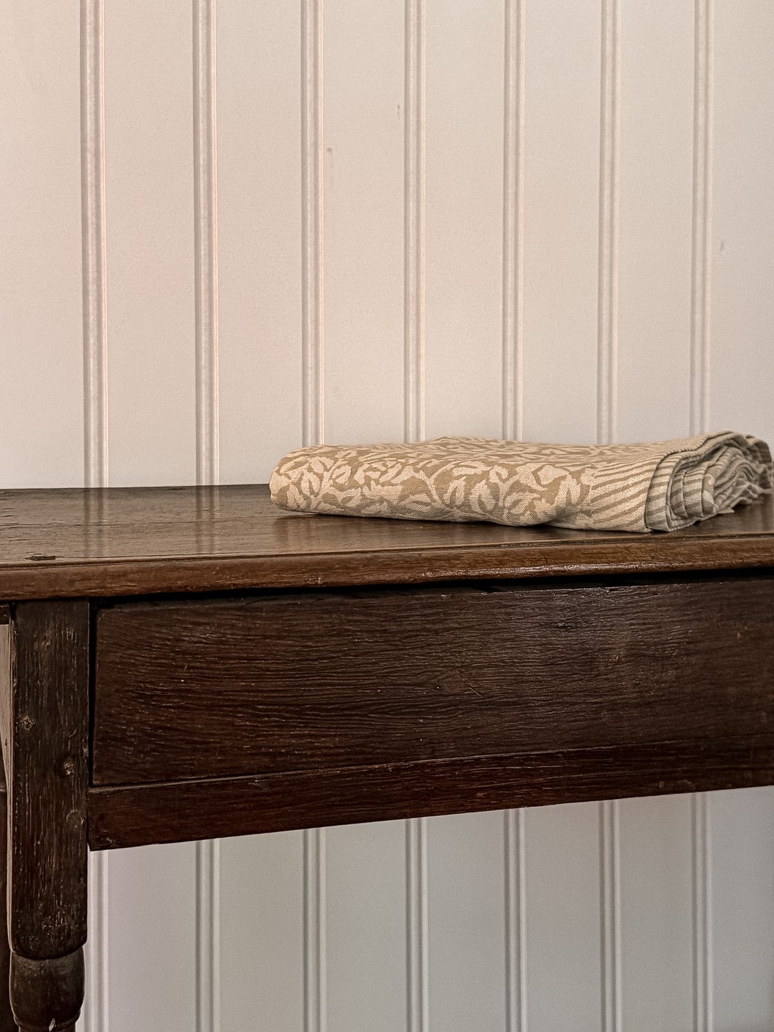 Wild Rose Block Print Tablecloth