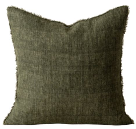 Lina Linen Pillow | Avocado 24x24