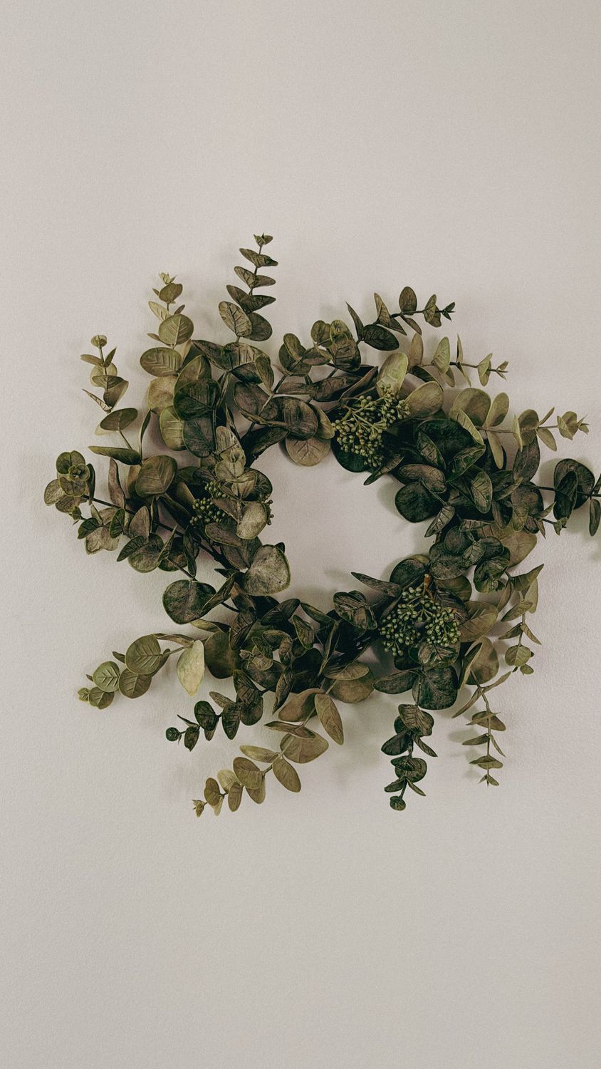 Sage Green Seeded Eucalyptus Wreath | 18"