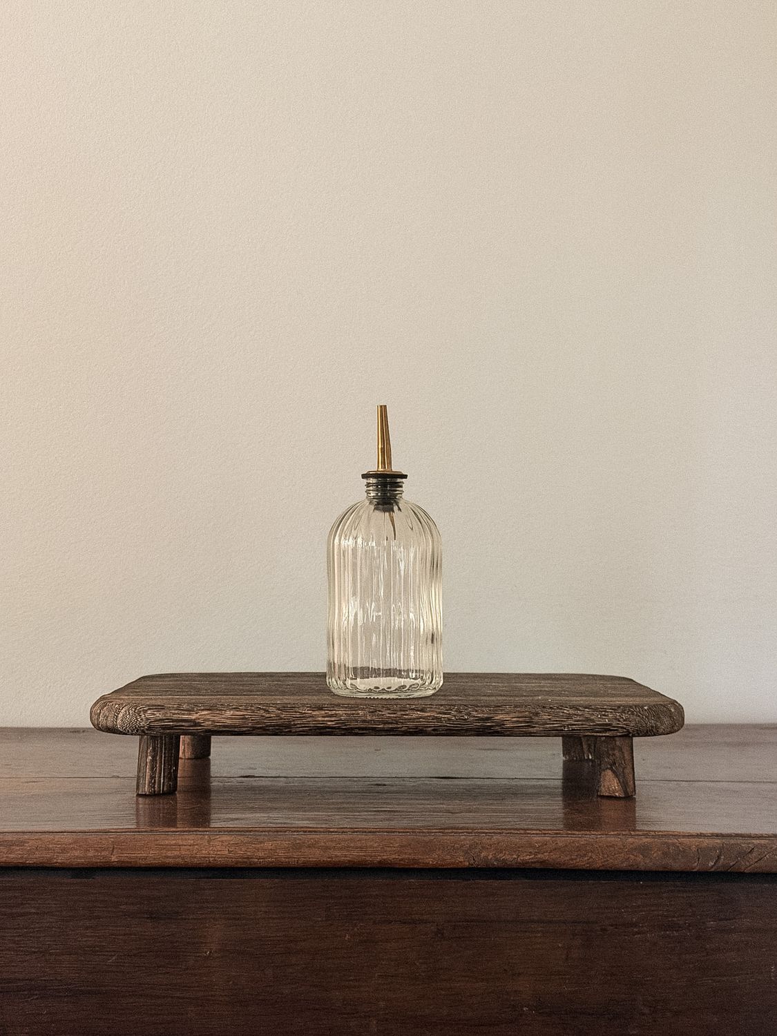 Scallop Olive Oil &amp; Vinegar Glass Bottle