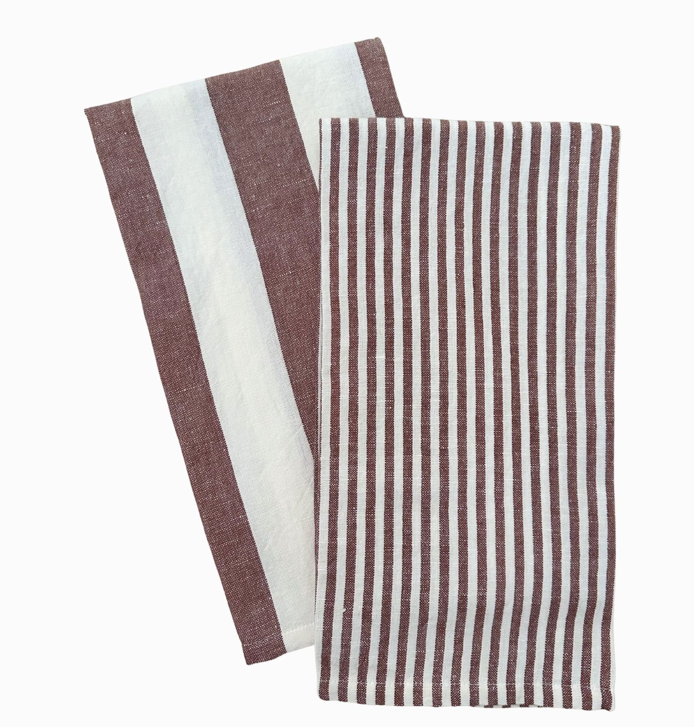 Stripe Tea Towel | Rust Stripe Tea Towel | Rust