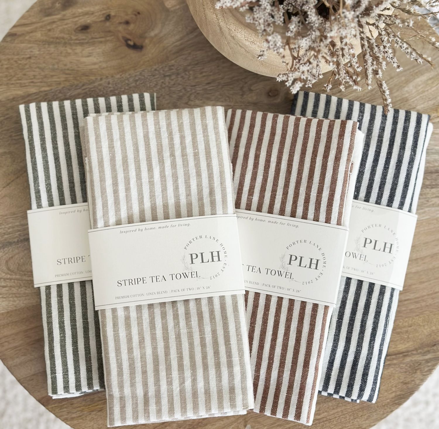 Stripe Tea Towel | Rust