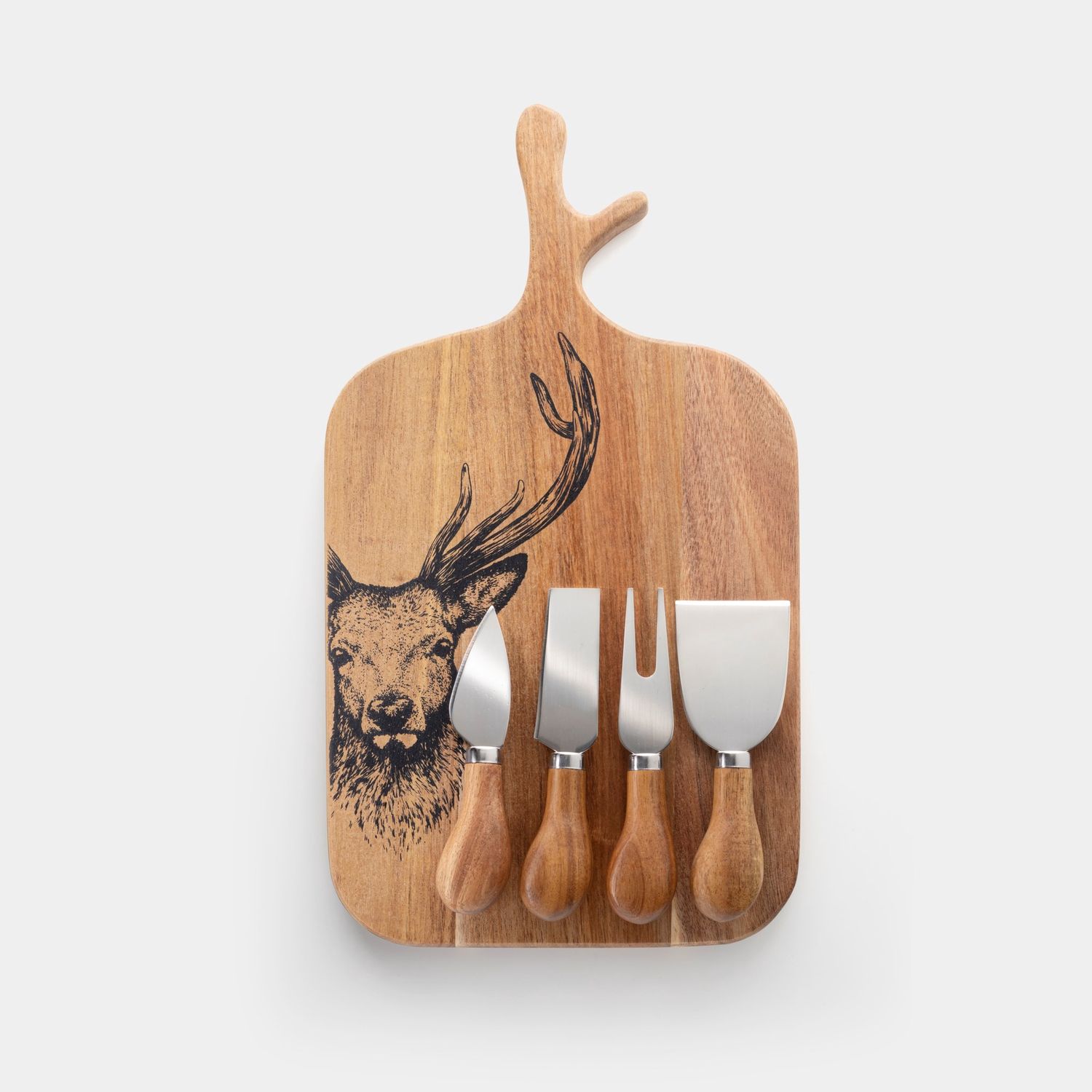 4 piece cheese set w/board