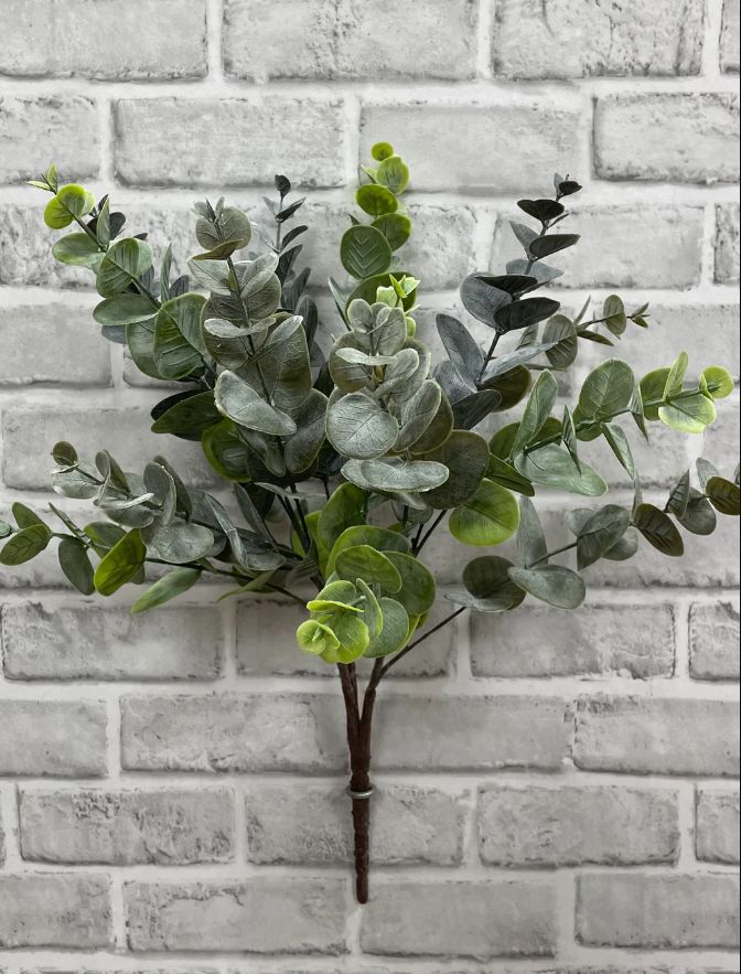 Blue Green Eucalyptus Bush | 19"