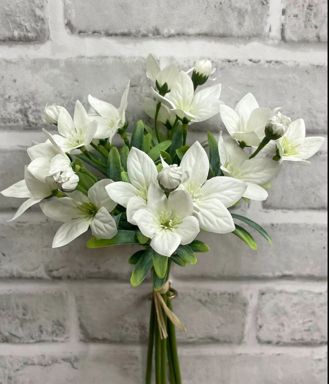 White Balloon Flower Bundle | 11.5"