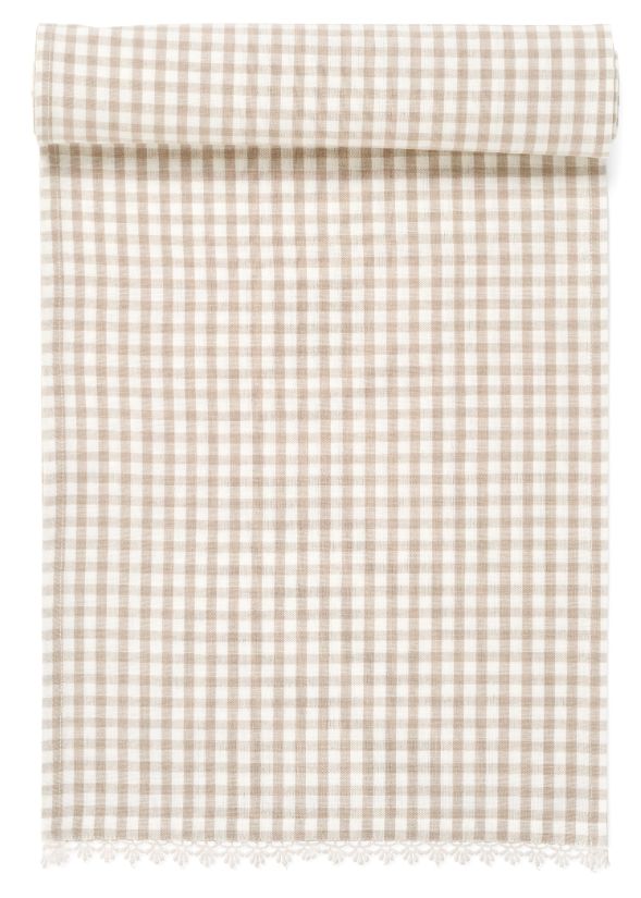 Woven Gingham Table Runner