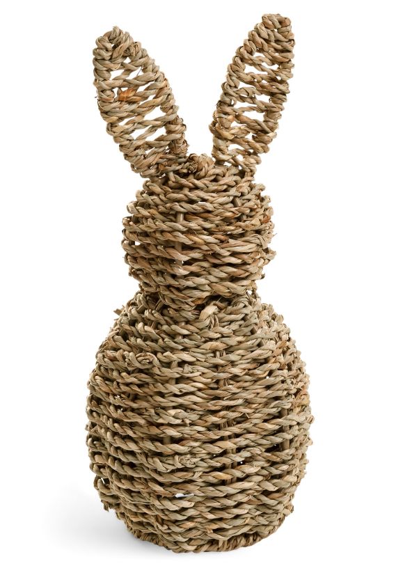 Natural Seagrass Rabbit Decor
