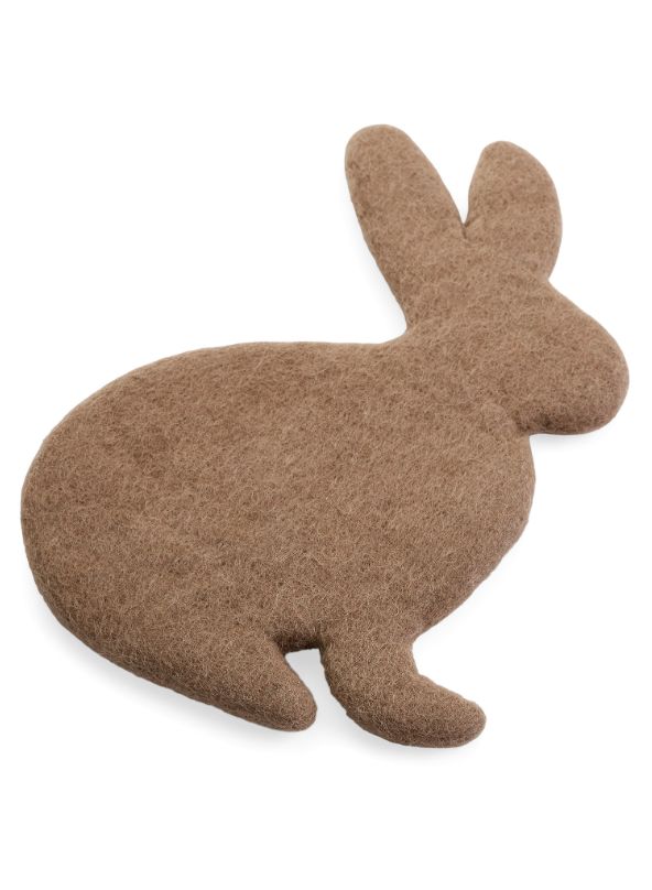 Wool Trivet Rabbit | Taupe