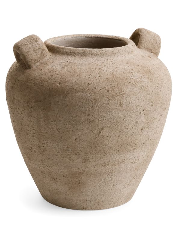 Urn Cement Vase | Natural