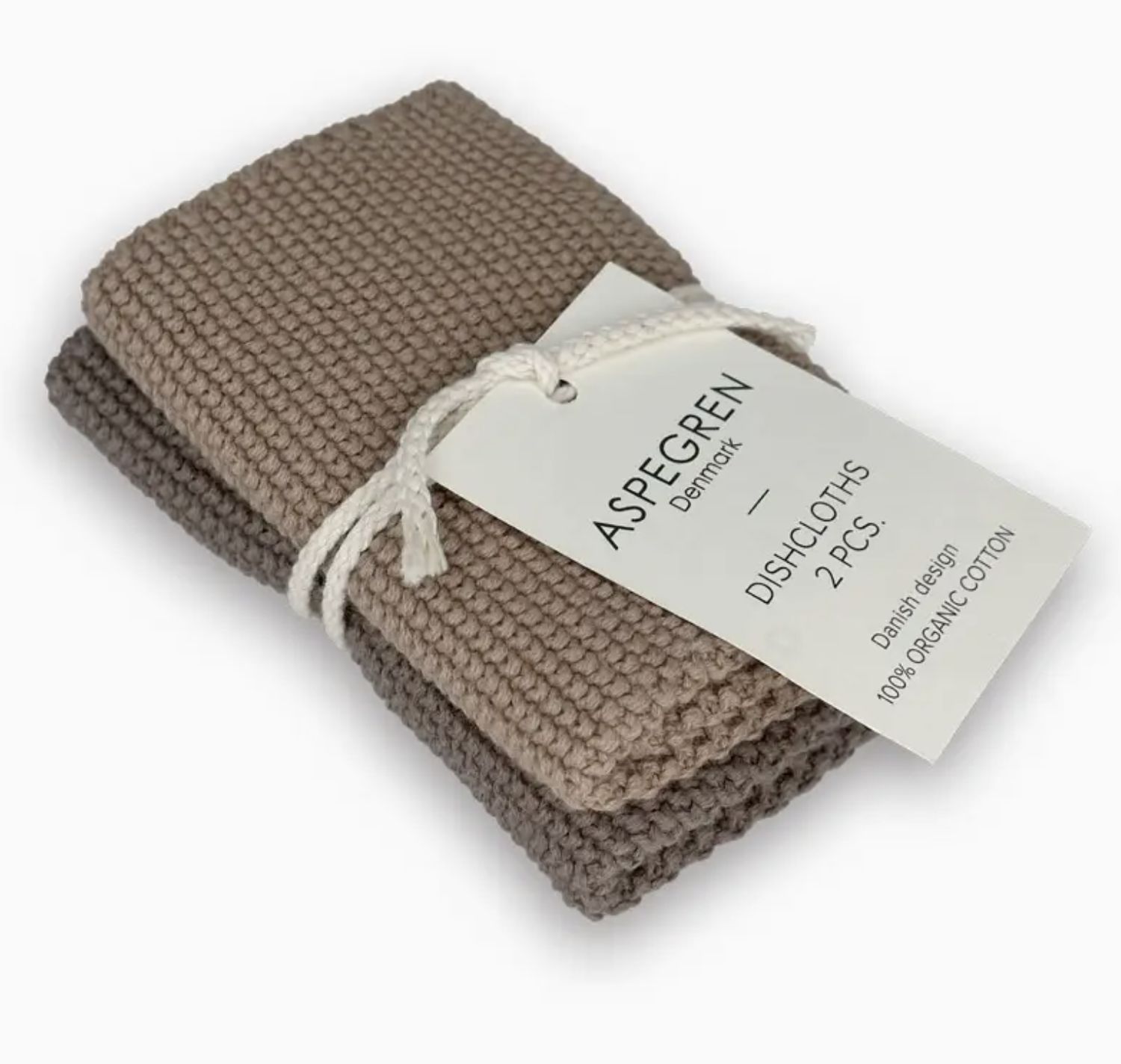 Aspegren Knitted Dish Cloth | Mocha Mousse
