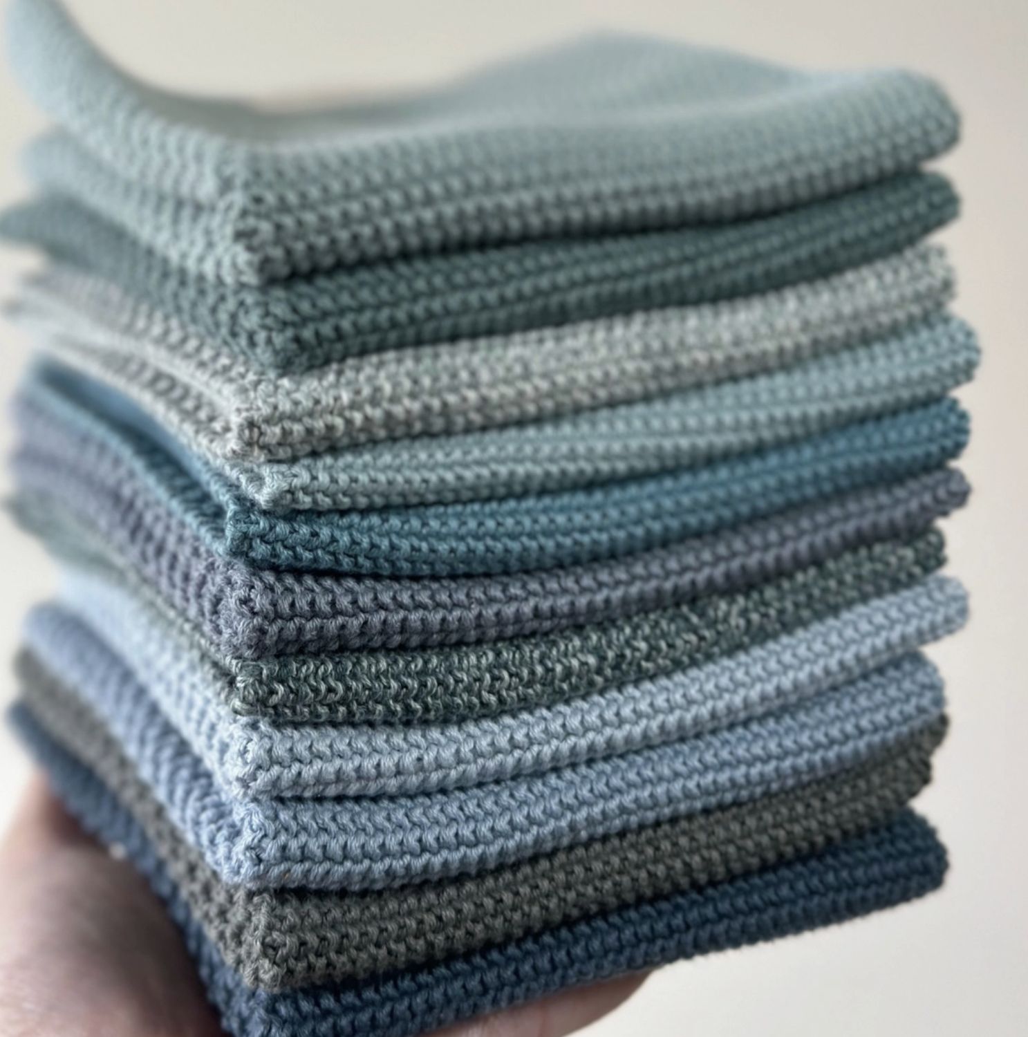 Aspegren Knitted Dishcloth | Blue