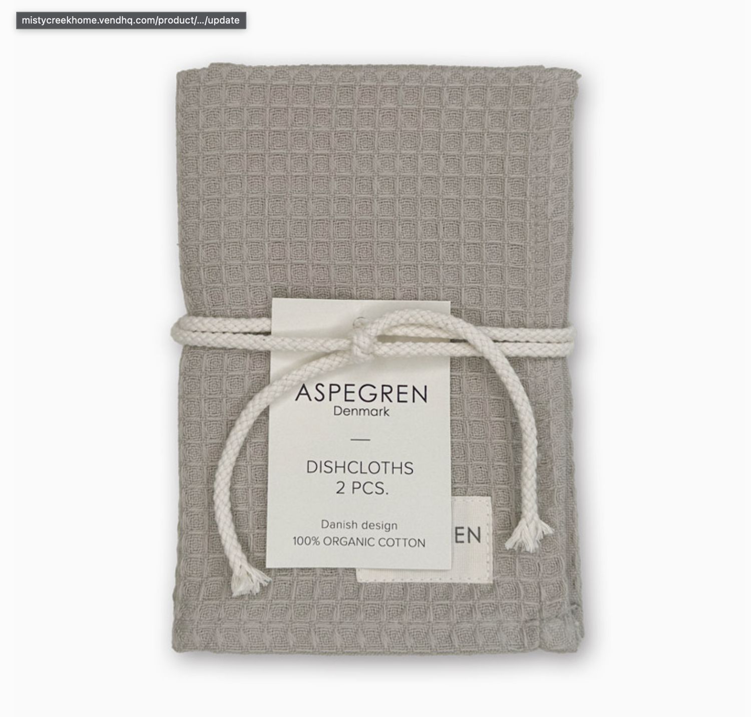 Aspegren Dishcloth Set of 2 | Steel Grey