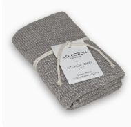 Aspegren Knitted Tea Towel | Steel Grey