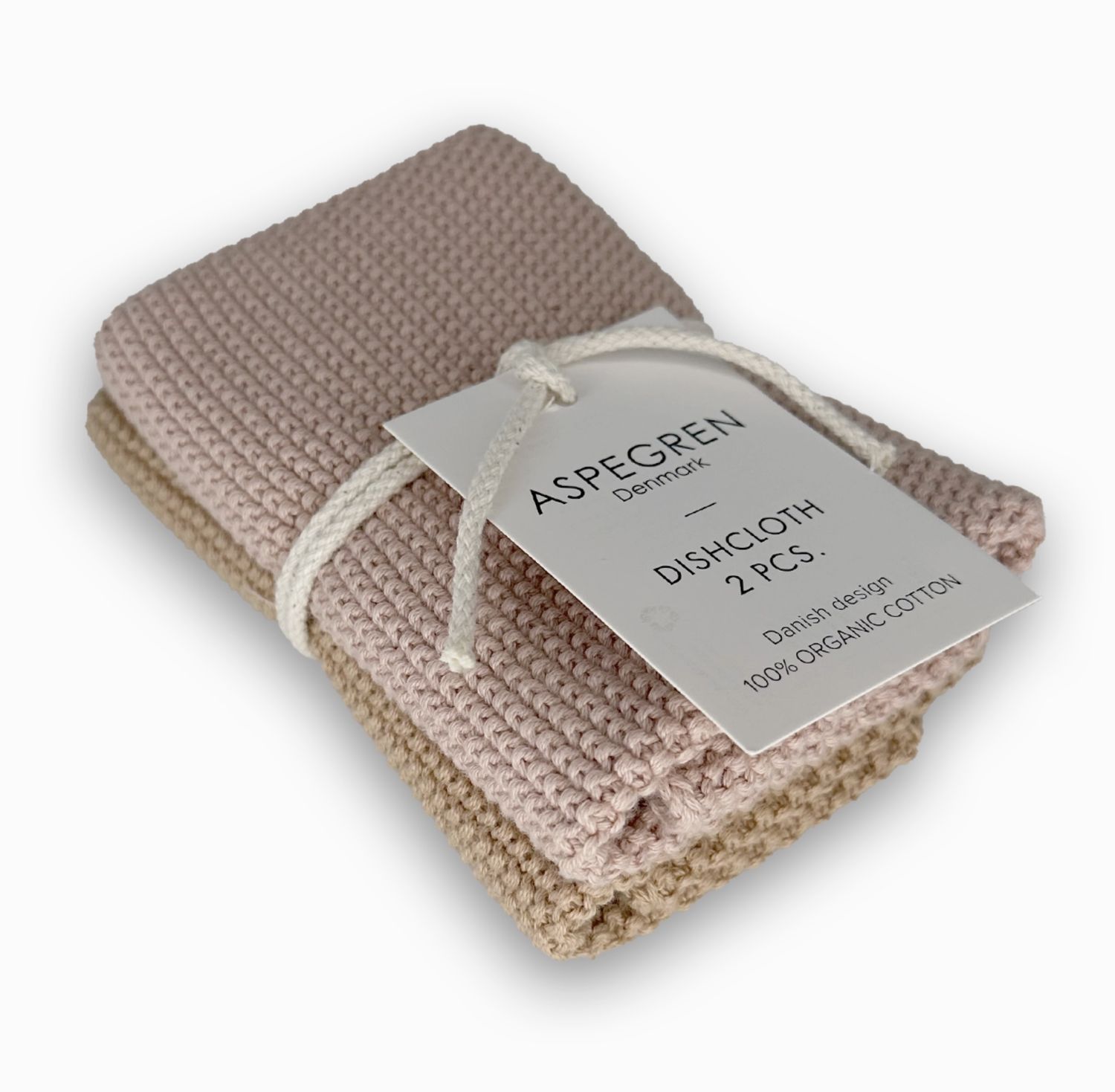 Aspegren Knitted Dishcloth | Macaroon