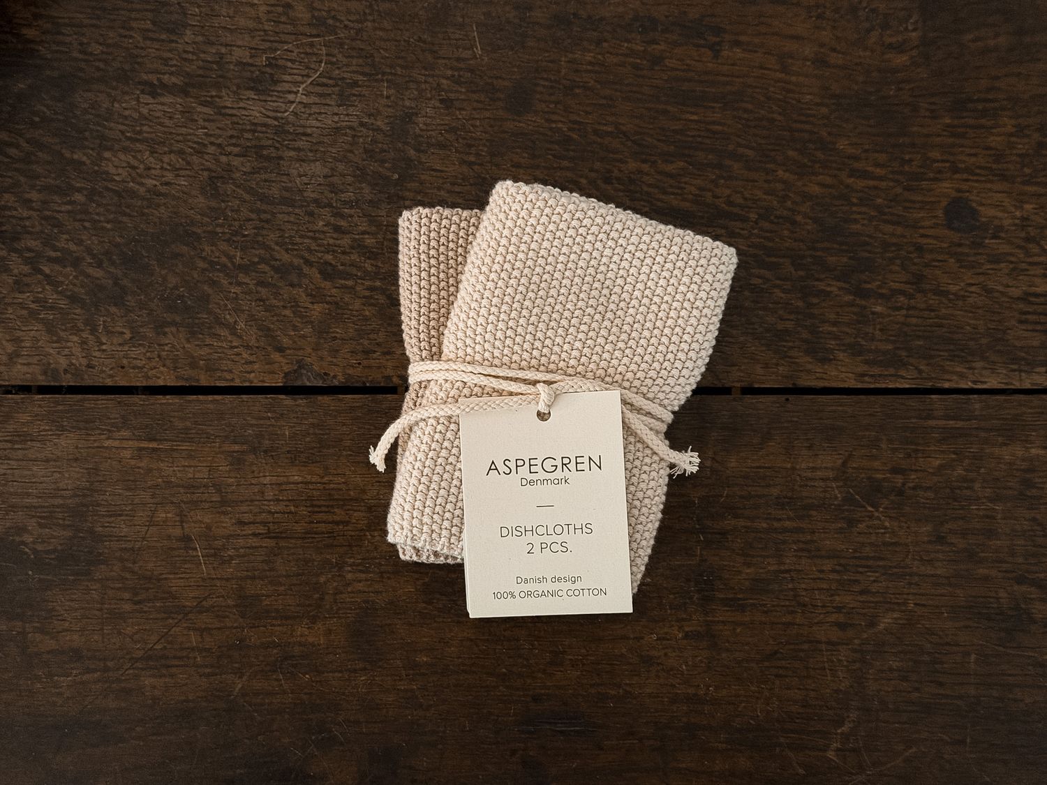 Aspegren Knitted Dish Cloth | Birch