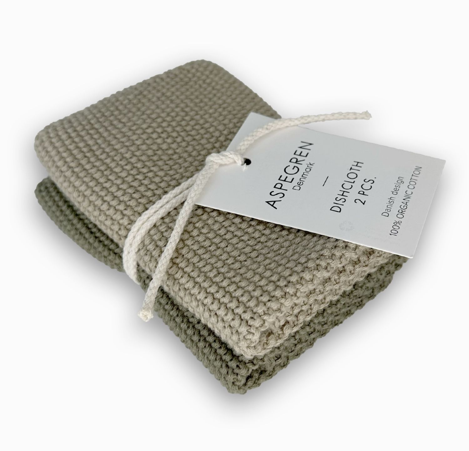 Aspegren Knitted Dishcloth | Olive