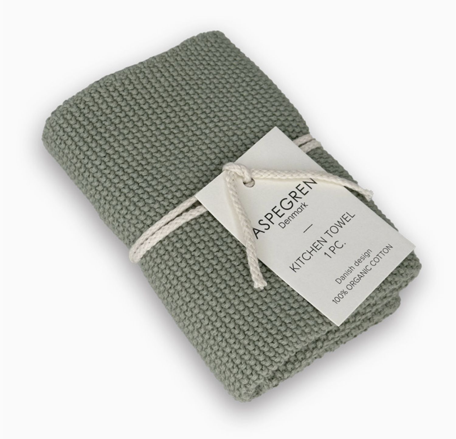 Aspegren Knitted Tea Towel | Mint